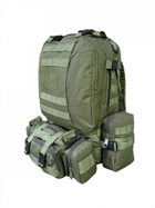 Рюкзак тактический штурмовой зсу 50 л, рюкзак военный камуфляж олива, походный тактический рюкзак ВСУ - изображение 8