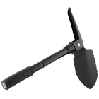Туристична складна лопата з чохлом 4 в 1, колір чорний - зображення 3