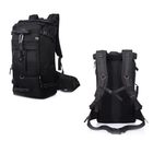 Туристичний рюкзак чоловічий 50л Backpack 50L Black дорожня сумка, тактичний рюкзак (VS7004989) - зображення 9