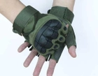 Рукавички тактичні без пальців олива (705156378) Зелений XL - зображення 1