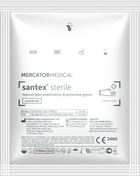 Перчатки латексные Santex опудренные стерильные М - изображение 2