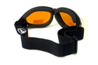 Очки защитные с уплотнителем Global Vision Eliminator (orange), оранжевые - изображение 5