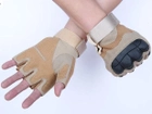 Перчатки тактические без пальцев (705156378) Песочный XL - изображение 2