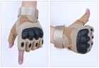 Перчатки тактические без пальцев (705156378) Песочный XL - изображение 3