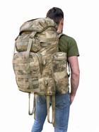 Рюкзак тактичний штурмовий зсу 80 л Cordura, рюкзак військовий Кордура койот, похідний тактичний рюкзак ВСУ - зображення 1