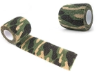 Маскировочная (защитная)лента тактическая камуфляжная для охоты/оружие (616130172-1) Черно-Зеленая - изображение 1