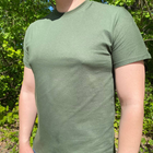 Армейская футболка Хаки Олива Хлопок 100% 4XL - изображение 6