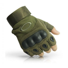 Перчатки тактические беспалые XL Зеленые - изображение 3