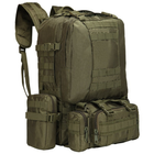 Рюкзак тактический с подсумками A08 50 л, олива - зображення 1