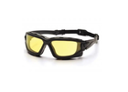 Баллистические защитные очки с уплотнителем Pyramex i-Force XL (Anti-Fog) (amber) желтые - изображение 2