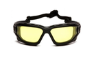 Баллистические защитные очки с уплотнителем Pyramex i-Force XL (Anti-Fog) (amber) желтые - изображение 3
