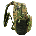 Рюкзак тактичний на одне плече AOKALI Outdoor A14 20L Camouflage Green - зображення 6