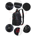Тактический рюкзак трансформер 37x20x15 см черный 50454 - изображение 7