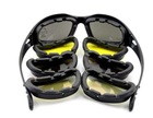 Тактичні окуляри DAISY С5, сонцезахисні з поляризацією, 4 комплекти змінних стекол - изображение 3