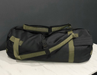 Тактическая сумка-рюкзак Colo 90 л Черный с хаки - изображение 1
