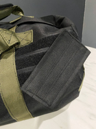 Тактическая сумка-рюкзак Colo 90 л Черный с хаки - изображение 6