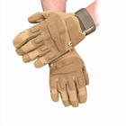 Тактичні рукавички повнопалі військові рукавички колір койот розмір L 1 пара - зображення 5