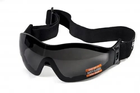Очки защитные с уплотнителем маска Global Vision Z-33 (gray) Anti-Fog серые - изображение 1