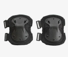 Комплект защиты тактической наколенники, налокотники MHZ F001, черный - изображение 3