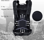 Рюкзак тактический водоотталкивающая ткань HLV A02 25 л Вlack - изображение 4