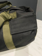 Тактична сумка-рюкзак Colo 90 л Чорний з хакі від 20 шт. - зображення 3