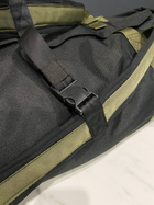 Тактична сумка-рюкзак Colo 90 л Чорний з хакі від 100 шт - зображення 4