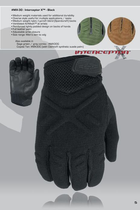 Тактические перчатки Damascus Interceptor X™ - Medium Weight duty gloves MX30 Medium, Чорний - изображение 3