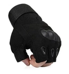 Тактичні Рукавиці Oakley Tactical Gloves PRO безпалі чорні розмір M - зображення 1