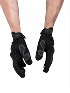 Тактичні рукавички повнопалі Механікс військові рукавички Mechanics чорний розмір XL 1 пара - зображення 6