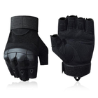 Тактические, штурмовые беспалые перчатки (велоперчатки, мотоперчатки) TG-04 Black XL - изображение 3