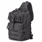 Сумка-рюкзак тактическая ABX A92 800D Черный - изображение 1