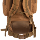 Рюкзак тактический рейдовый каркасный SILVER KNIGHT 65 литров TY-065 нейлон, оксфорд 900D коричневый - изображение 3