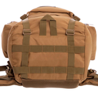 Рюкзак тактический рейдовый каркасный SILVER KNIGHT 65 литров TY-065 нейлон, оксфорд 900D коричневый - изображение 9