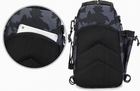 Сумка-рюкзак тактическая, черный камуфляж - изображение 3
