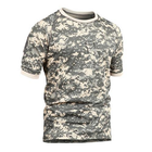 Тактическая футболка Flas-1; XL/54р; 100% Хлопок. Пиксель/зеленый. Армейская футболка Флес. Турция. - изображение 2
