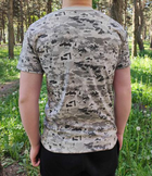 Тактическая футболка Flas-1; XL/54р; 100% Хлопок. Пиксель/зеленый. Армейская футболка Флес. Турция. - изображение 7