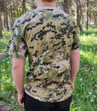 Тактична футболка Flas-2; XXXL/58р; 100% бавовна. Камуфляж / зелений. Армійська футболка Флес. Турци - зображення 7