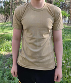 Тактична футболка Flas-3; XL/54р; Стрейч-кулір. Кайот. Армійська футболка Флес. Туреччина. - зображення 4