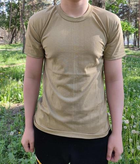 Тактична футболка Flas-3; XL/54р; Стрейч-кулір. Кайот. Армійська футболка Флес. Туреччина. - зображення 4