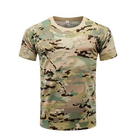 Тактическая футболка Flas-2; L/52р; 100% Хлопок. Камуфляж/зеленый. Армейская футболка Флес. Турция. - изображение 2