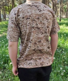 Тактическая футболка Flas-1; XL/54р; 100% Хлопок. Пиксель/песочный. Армейская футболка Флес. Турция. - изображение 7