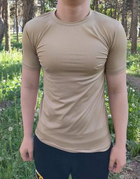 Тактическая футболка Flas-3; XL/54р; Микрофибра. Песочный. Армейская футболка Флес. Турция. - изображение 3
