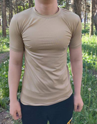 Тактическая футболка Flas-3; XL/54р; Микрофибра. Песочный. Армейская футболка Флес. Турция. - изображение 4