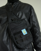 Сумка тактическая нагрудная, мужская тактична сумка кобура с быстрым доступом, сумка для пистолета, Bounce ar. SK-23-10, цвет черный - изображение 4