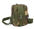 Сумка тактическая поясная, наплечная сумочка, органайзер, подсумок TacticBag вудленд (st2826) - изображение 1