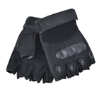 Тактичні безпалі рукавички (велорукавиці, моторукавиці) Eagle Tactical ET-01 Black Розмір М - зображення 5