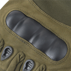 Тактические беспалые перчатки (велоперчатки, мотоперчатки) Eagle Tactical ET-01 Green Размер XL - изображение 6
