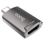 USB хаб конвертер переходник Type-C на HDMI converter HOCO Easy flow (Цинк, 4K 30Hz). Gray
