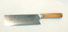 Нож кухонный-топорик 17 см Damascus DK-OK 4005 AUS-10 дамасская сталь 67 слоев - изображение 5