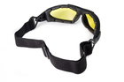Окуляри захисні фотохромні тактичні маска Global Vision Shorty Photochromic (yellow) Anti-Fog, жовті - зображення 4